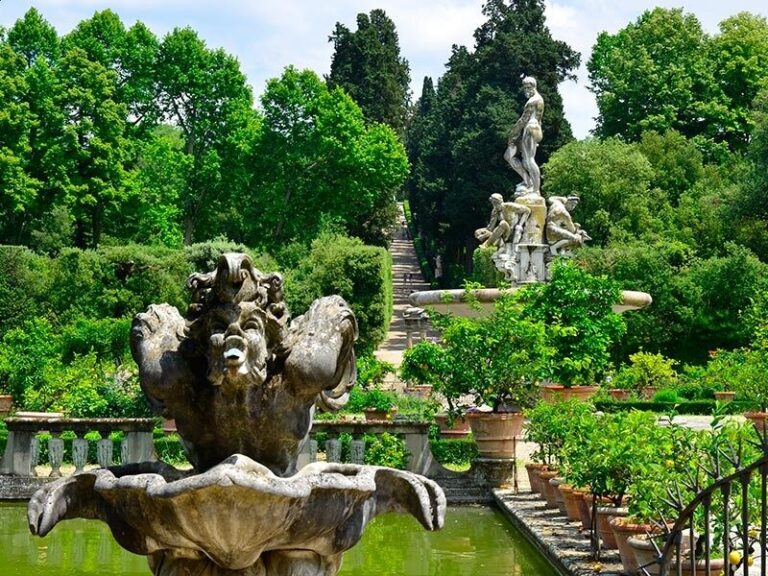 panoramic view Boboli Gardens Florence