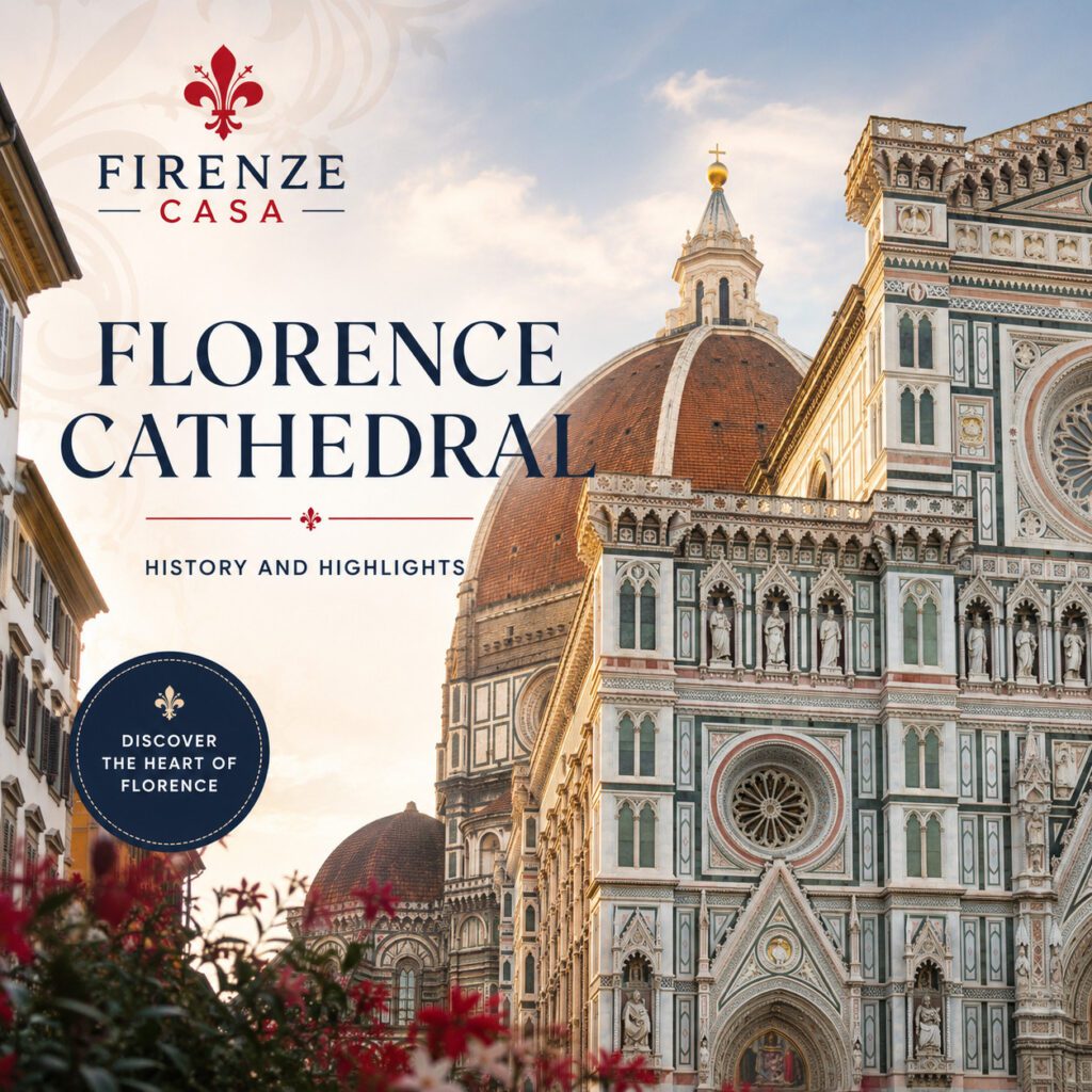 Florence Cathedral (Santa Maria del Fiore) with Brunelleschi's Dome in the historic centre of Florence, Italy.