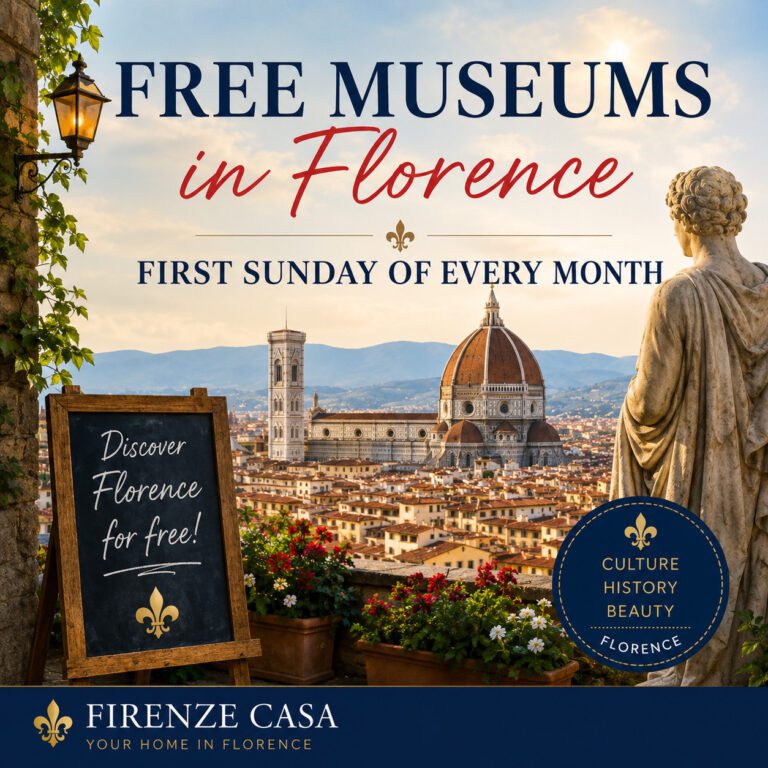 Free Museums in Florence on the first Sunday of every month with Florence Cathedral skyline