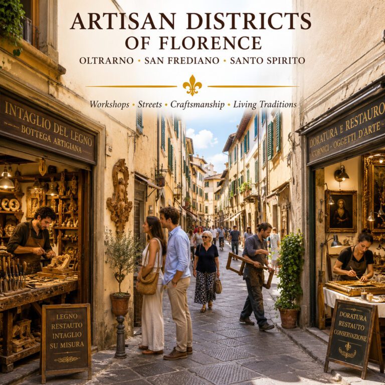 Artisan workshops in Florence’s Oltrarno, San Frediano and Santo Spirito