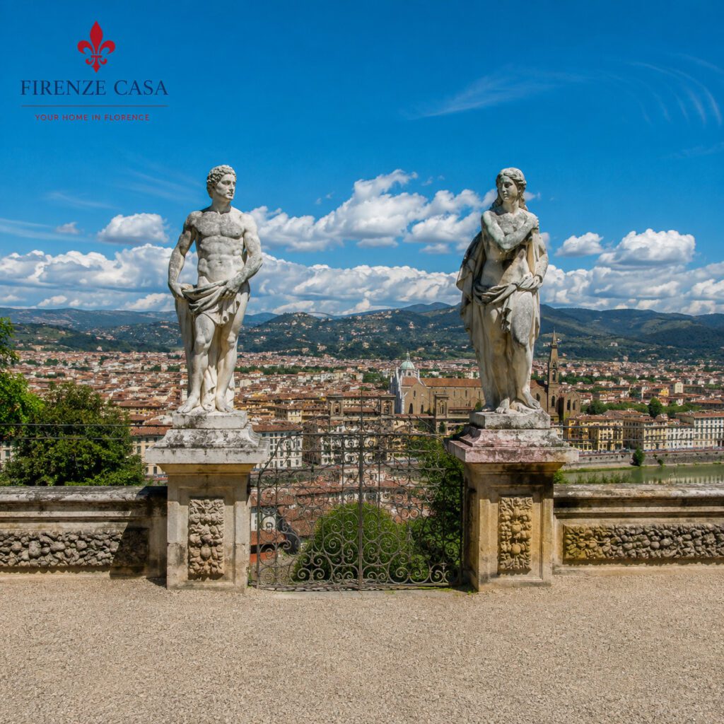 Bardini Gardens Florence with panoramic view over the city