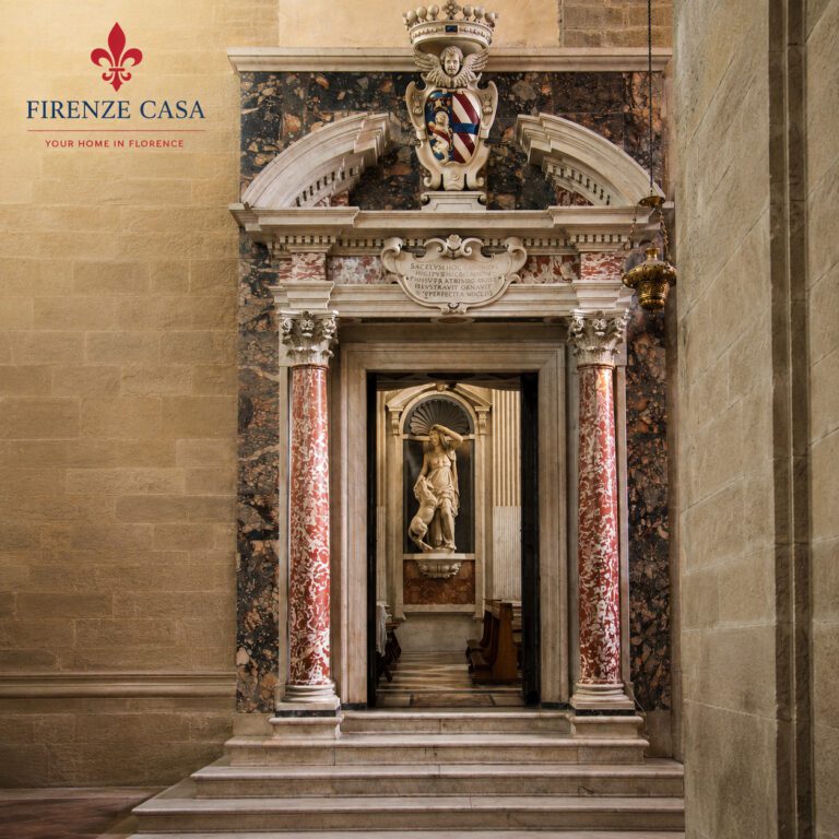 Cappella Niccolini in Santa Croce, Florence, with its ornate marble entrance