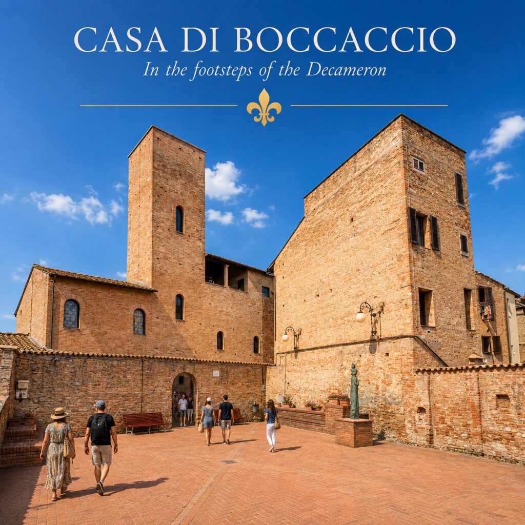 Casa di Boccaccio in Certaldo Alto, the medieval Tuscan town associated with Giovanni Boccaccio
