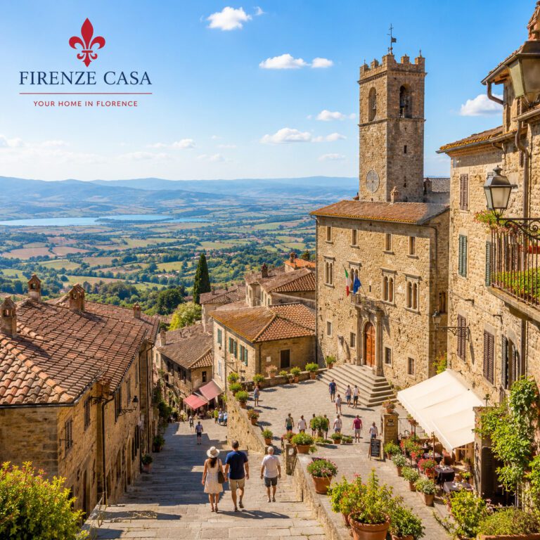 Cortona day trip from Florence with historic hill town and panoramic views across the Val di Chiana