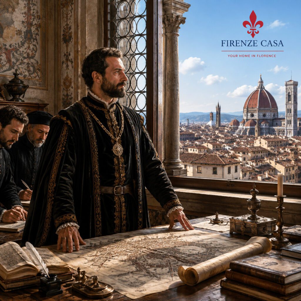 Cosimo I de’ Medici overlooking Renaissance Florence