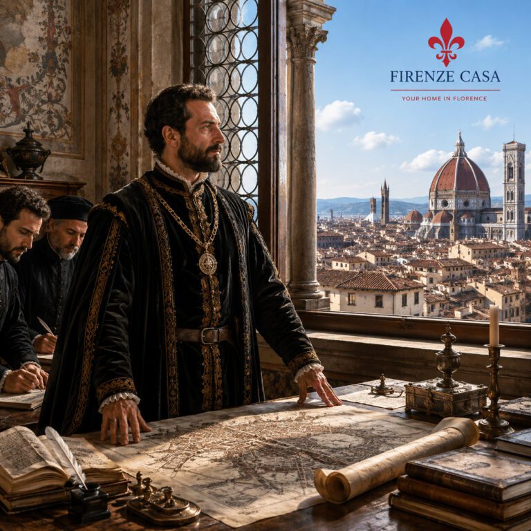 Cosimo I de’ Medici overlooking Renaissance Florence