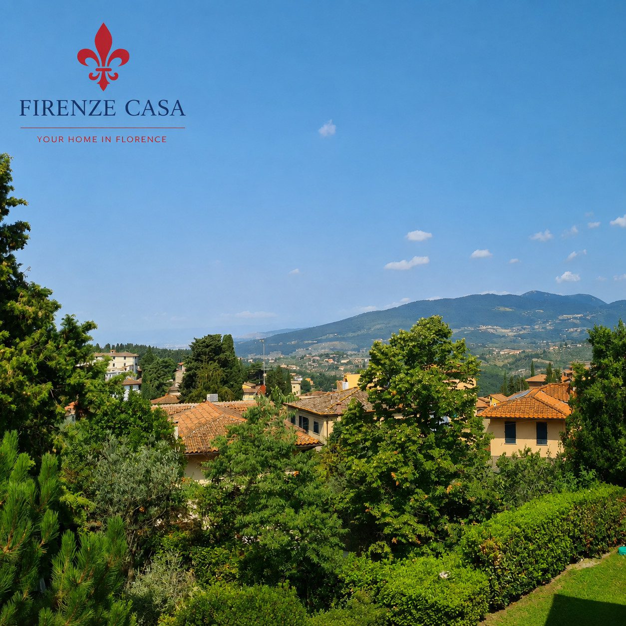 View over Tuscany from the Fiesole Apartment