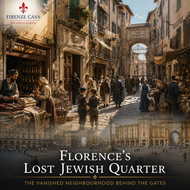 Historical reconstruction of Florence’s lost Jewish Quarter before its demolition