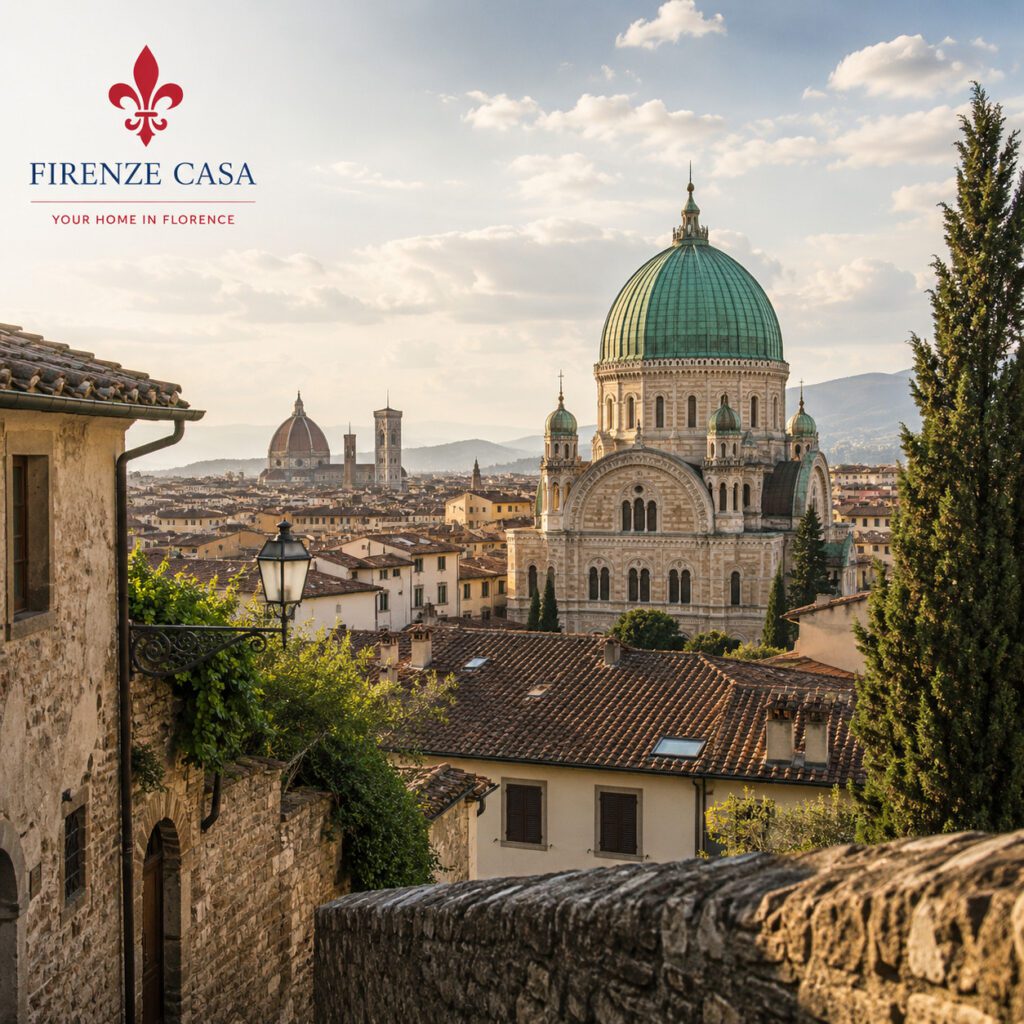 Jewish Florence with the Great Synagogue and its distinctive green dome
