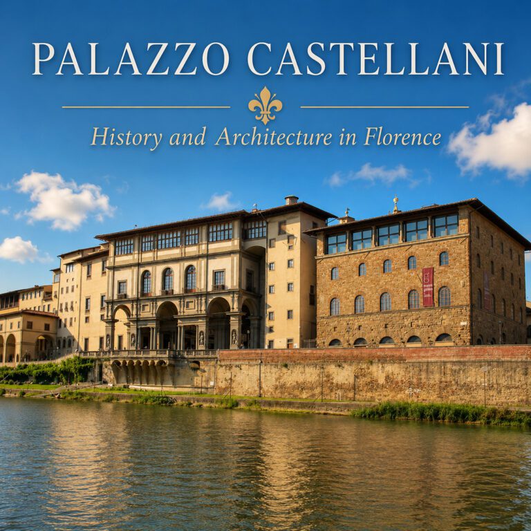 Palazzo Castellani beside the Uffizi and Arno in Florence