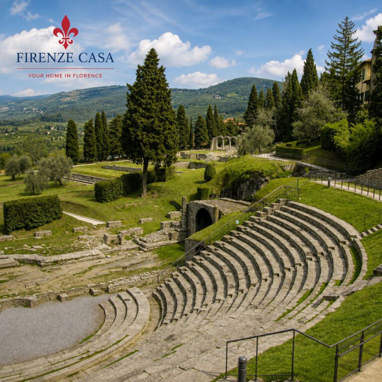 Roman Theatre and Archaeological Area of Fiesole in the hills above Florence