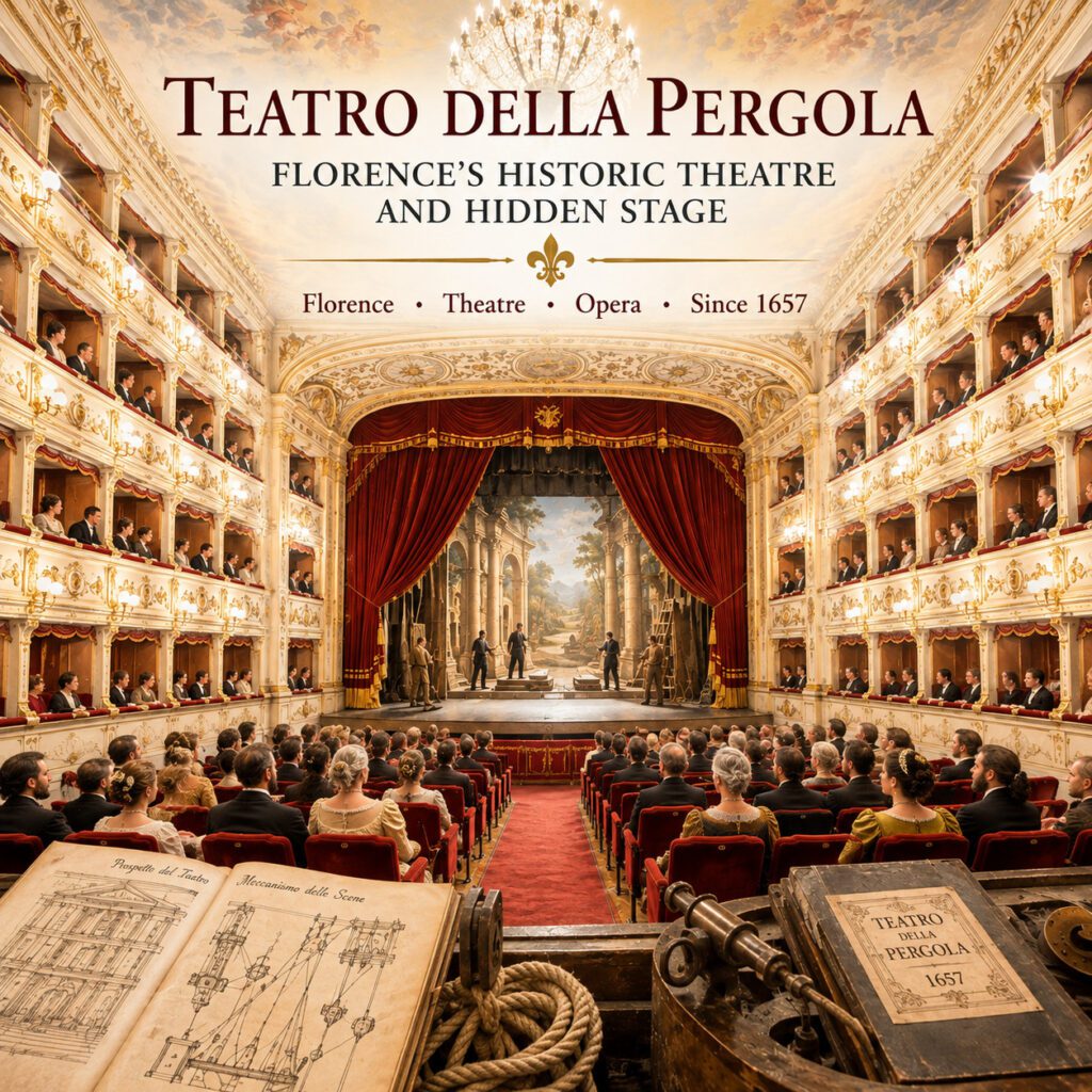 Teatro della Pergola Florence with historic auditorium, stage and theatre boxes