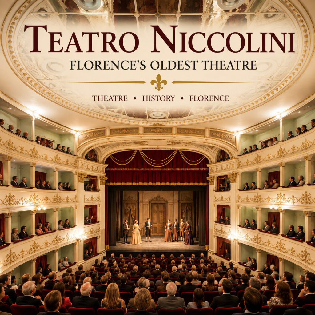 Teatro Niccolini Florence with audience during a performance in Florence’s oldest theatre