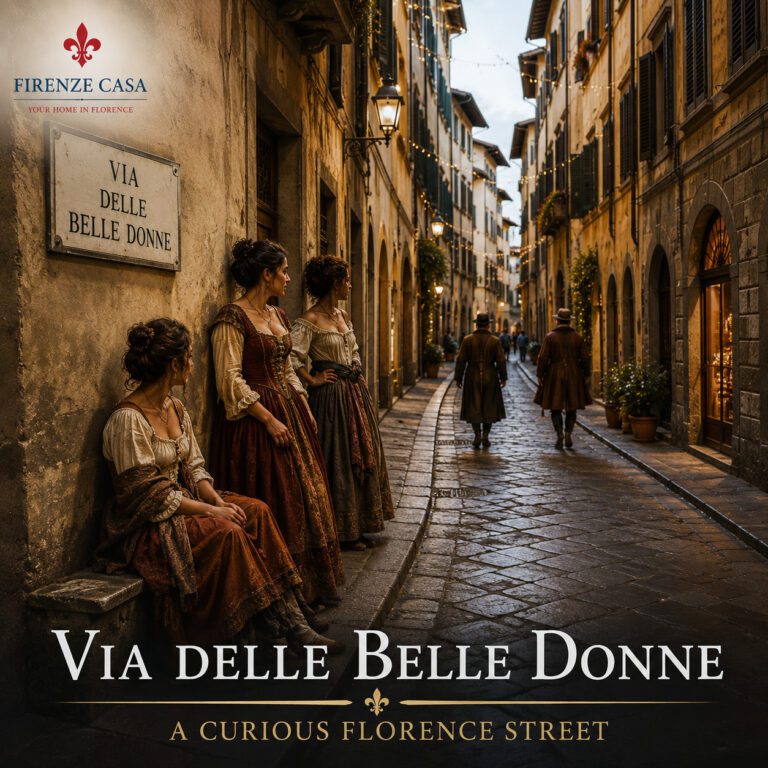 Via delle Belle Donne, a historic street in the centre of Florence