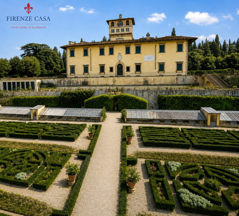Villa Medicea di Castello in Florence with its historic Italian garden