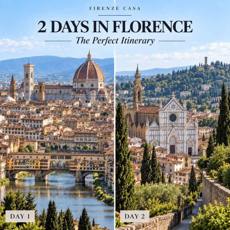 2 Days in Florence itinerary with Duomo, Ponte Vecchio, Santa Croce and the Florentine hills