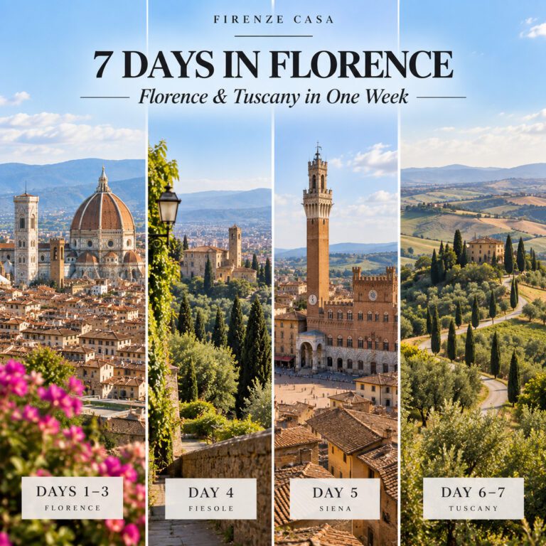 7 Days in Florence itinerary with Florence, Fiesole, Siena and the Tuscan countryside