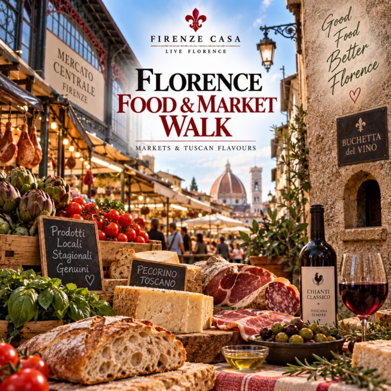 Florence Food and Market Walk with Tuscan food, Mercato Centrale and the Duomo