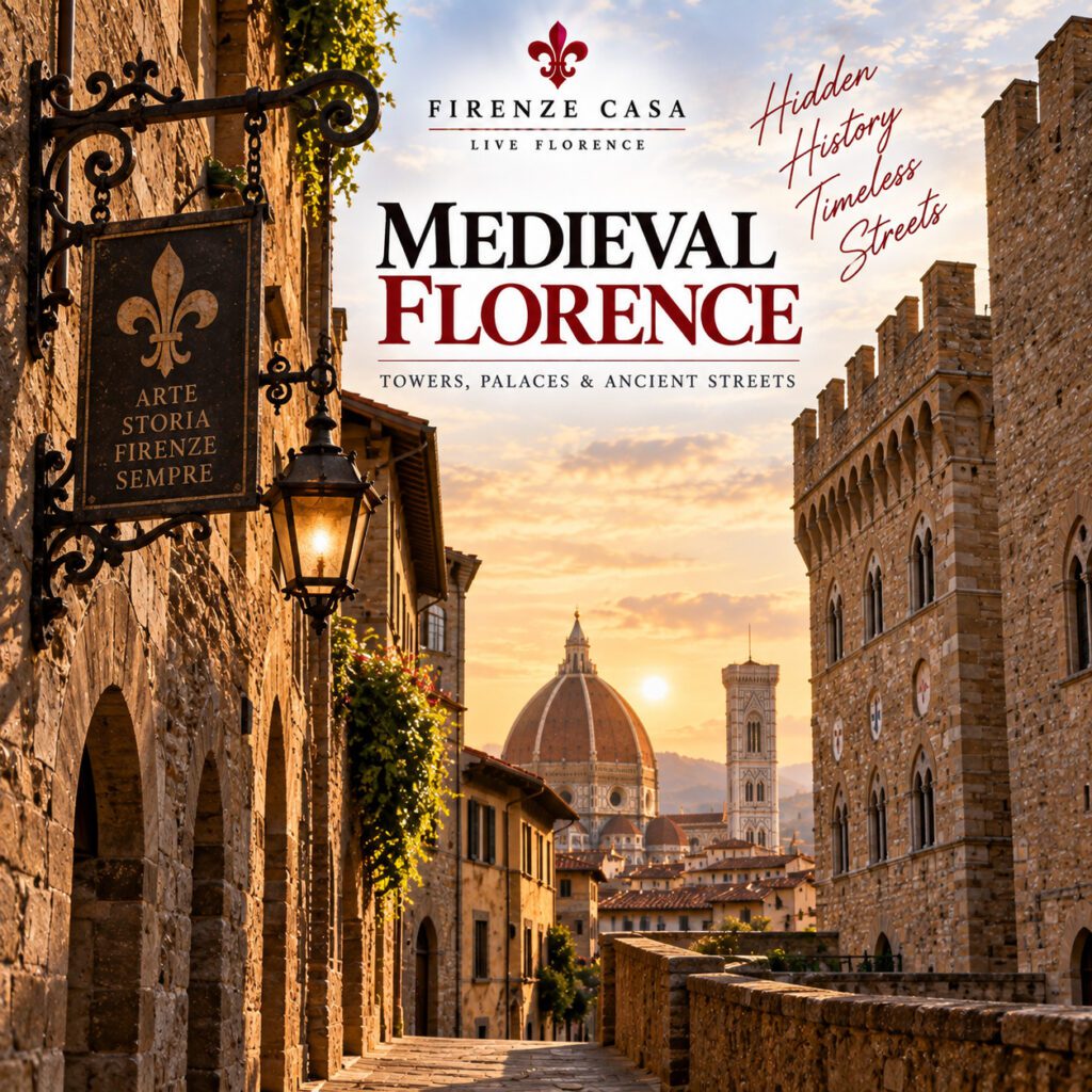Medieval Florence walking tour through ancient streets and historic palaces