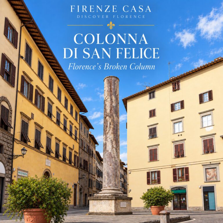 Colonna di San Felice Florence historic broken Medici column