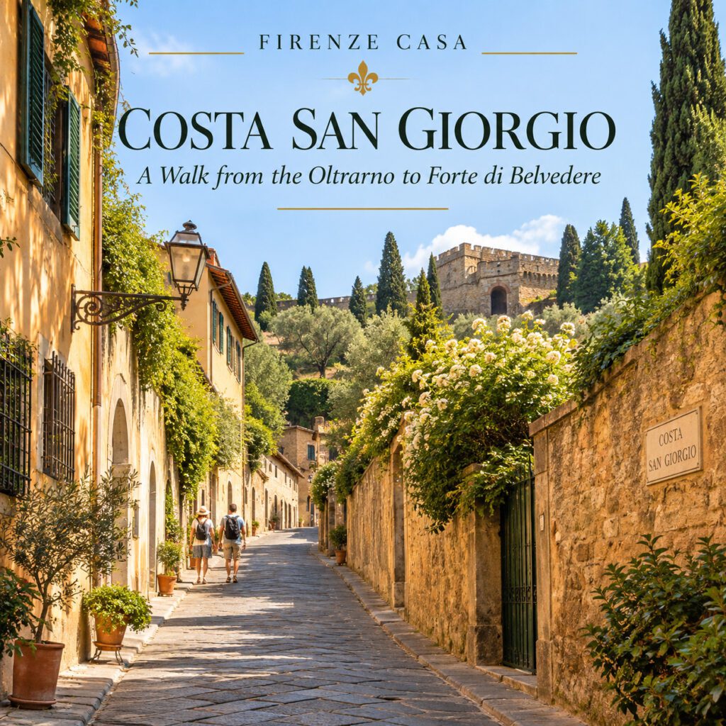 Costa San Giorgio walk in Florence towards Forte di Belvedere