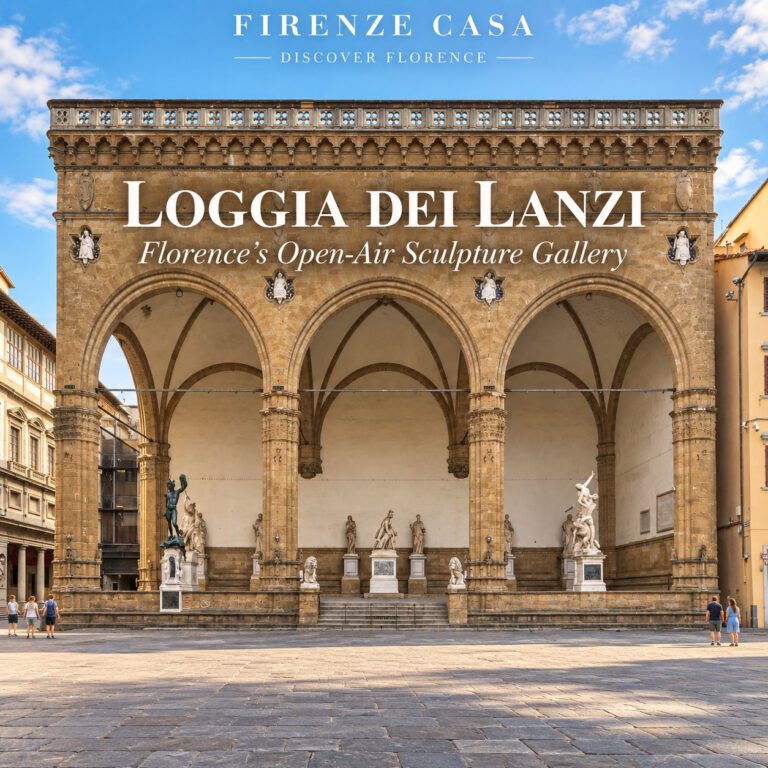 Loggia dei Lanzi in Florence – open-air sculpture gallery on Piazza della Signoria