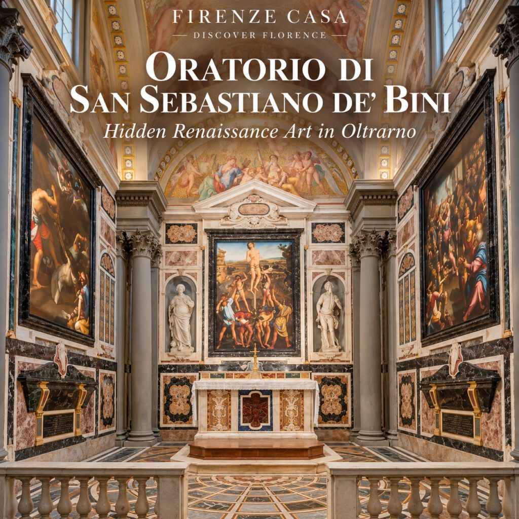 Interior of the Oratorio di San Sebastiano de' Bini in Florence