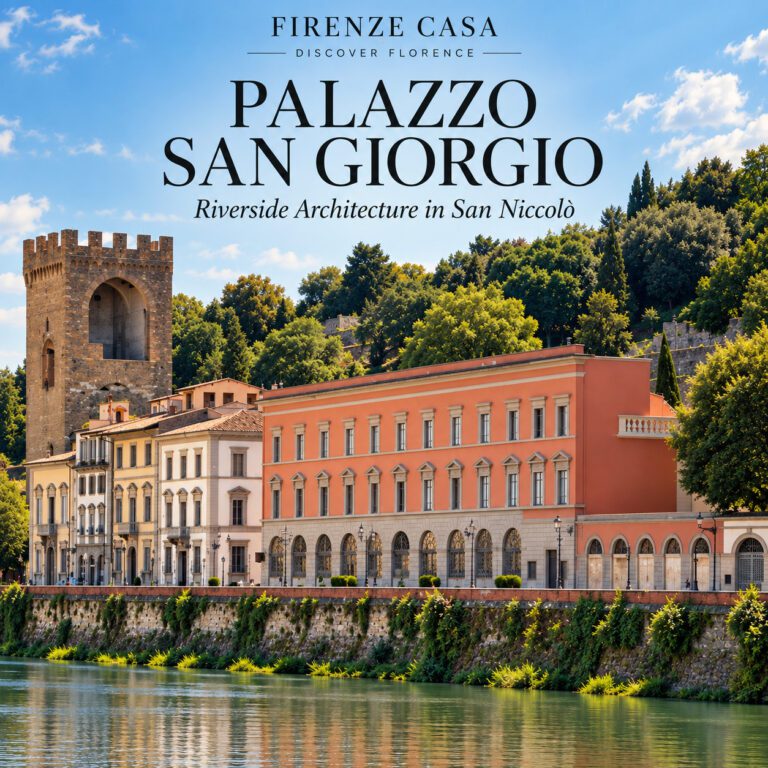 Palazzo San Giorgio on the Arno riverfront in Florence’s San Niccolò district
