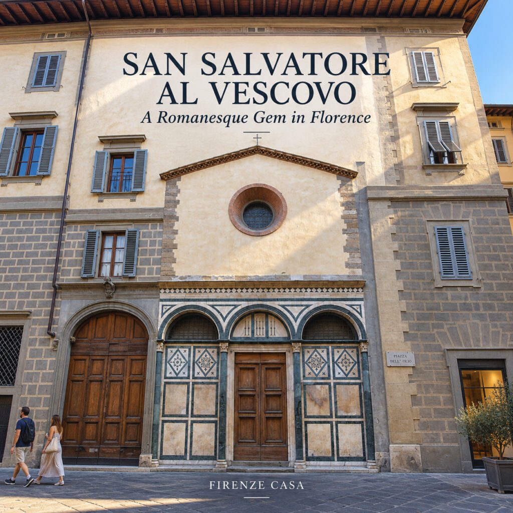 San Salvatore al Vescovo with its Romanesque marble façade in Florence