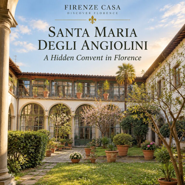 Santa Maria degli Angiolini historic convent courtyard in Florence