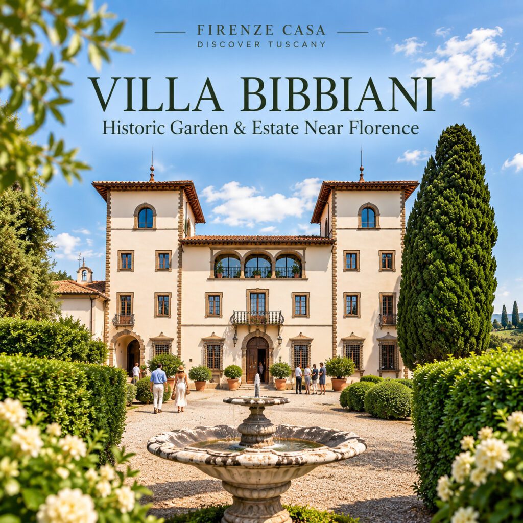 Villa Bibbiani historic garden and estate near Florence