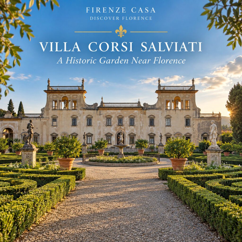 Villa Corsi Salviati near Florence with its historic Italian garden