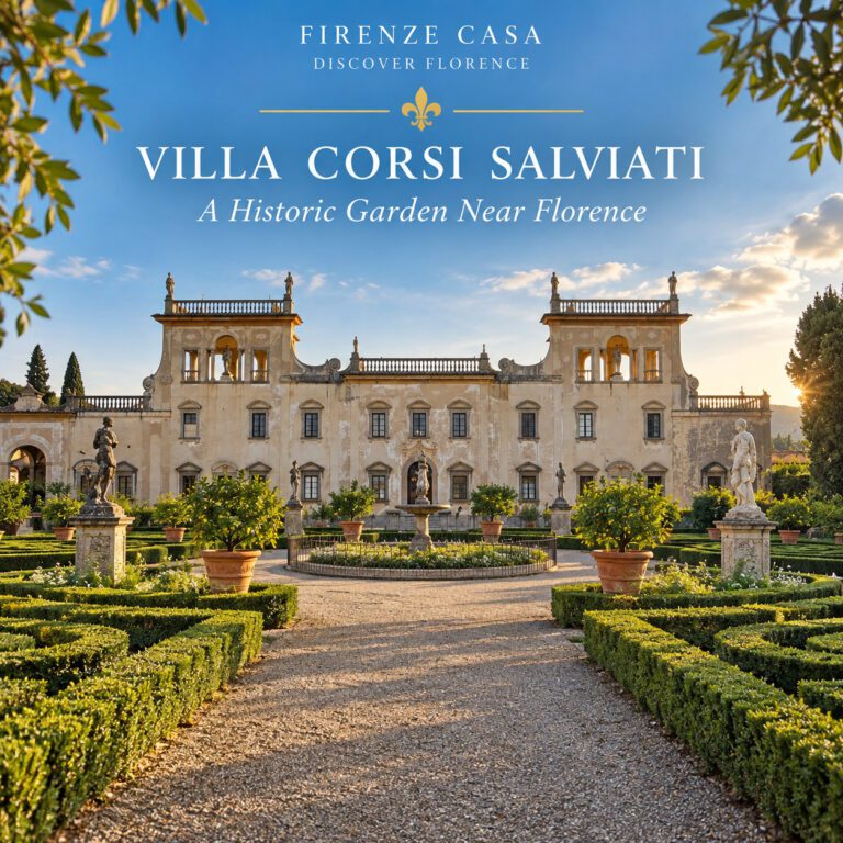 Villa Corsi Salviati near Florence with its historic Italian garden