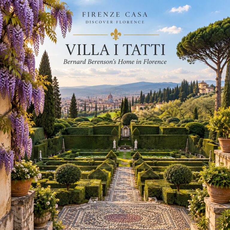 Villa I Tatti garden in Florence, the historic home of Bernard Berenson